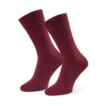 Herrensocken Serie Kaschmirsocken Bordeaux Rot