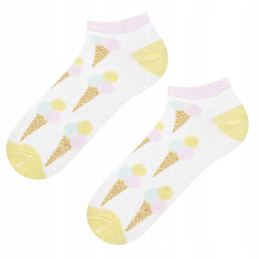 Stopki damskie kolorowe SOXO GOOD STUFF śmieszne lody