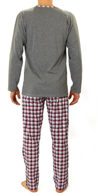 Herrenpyjama Serie Blau