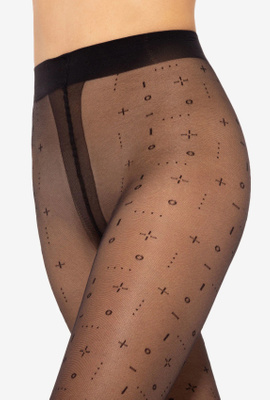 Pixi gemusterte Strumpfhose 20 Den