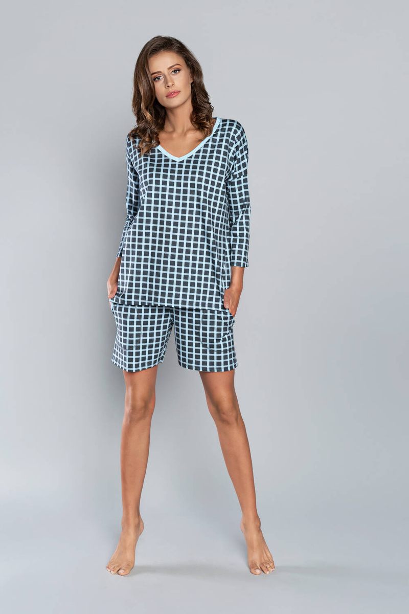Damen-Pyjama Serie 3/4 kurze Hosen