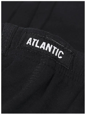 Atlantic Herren Kalesony – Baumwoll-Elastan Mix, Bequeme Lange Unterhose, Basic Kollektion, Farbe: Grau oder Schwarz, Größe M, Ohne Muster, Ideal für Alltag, Hochwertige Verarbeitung