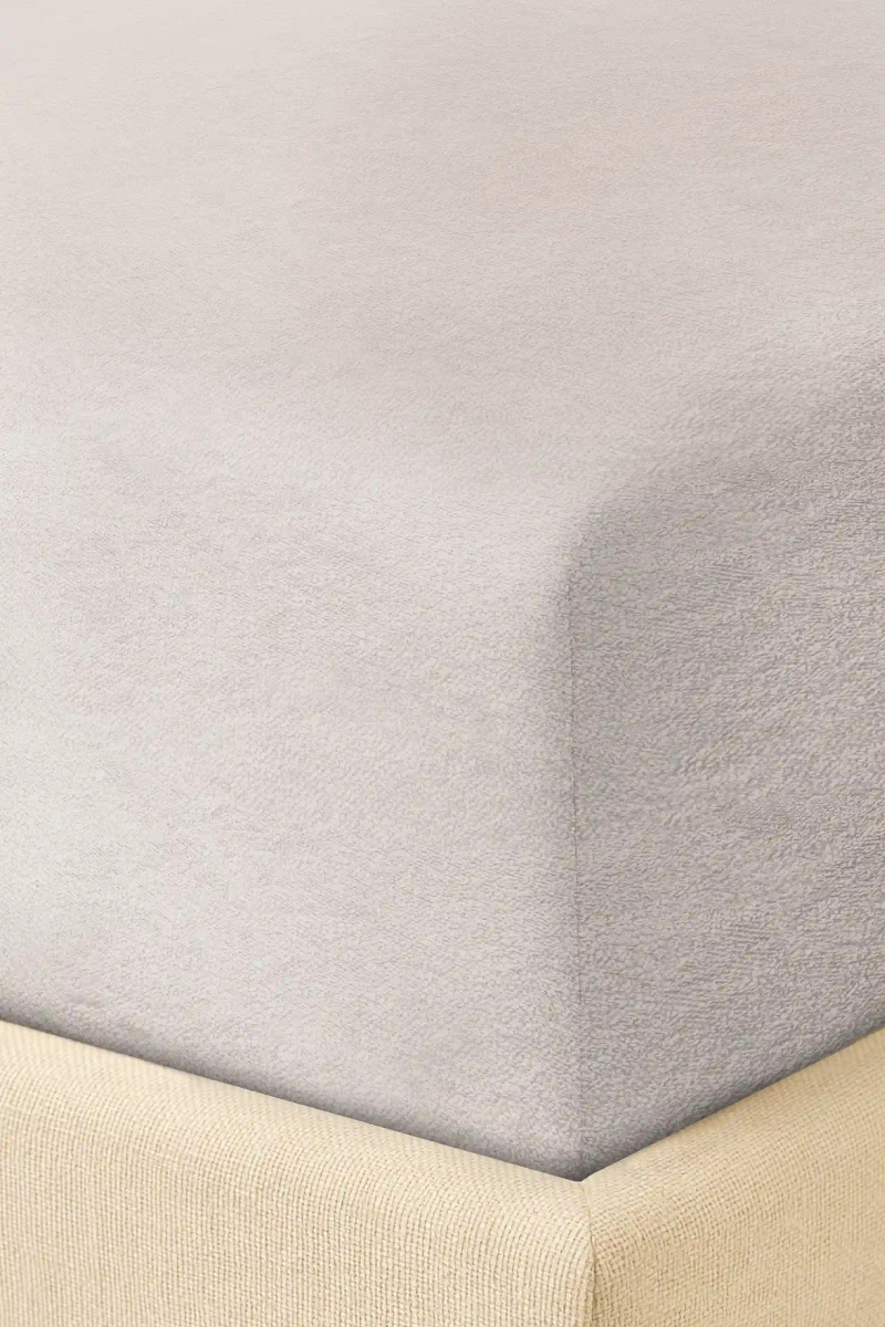 Frotte-Bettlaken Grau