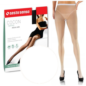 Netzstrumpfhose Micro Rete Blau