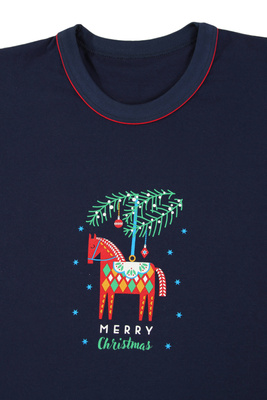 Pijamă pentru bărbați Boże Narodzenie albastru