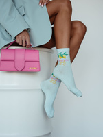 Damen Socken Wzorzyste 200 Grün