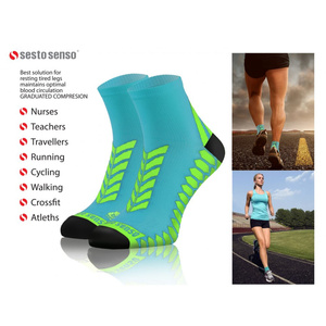 Bawełniane oddychające bezszwowe SKARPETY SPORTOWE SPORT SOCKS Sesto Senso 