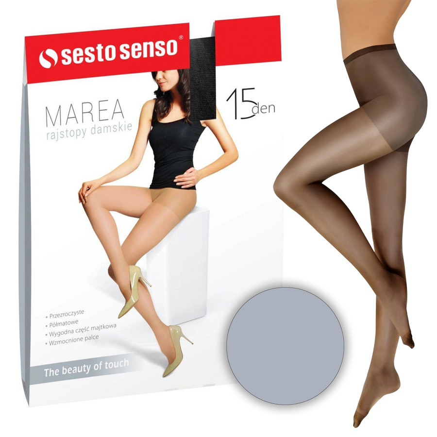 Klasyczne rajstopy damskie 15 DEN MAREA rajstopy na co dzień Sesto Senso