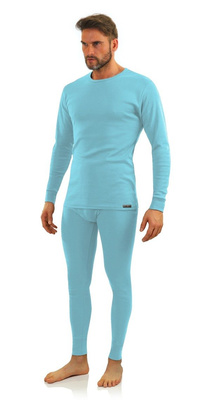 Sesto Senso Herren Kalesony – Atmungsaktive Baumwolle, SLIM FIT, Komfortbund, Ganzjährig Tragbar, Blau, Art. 114