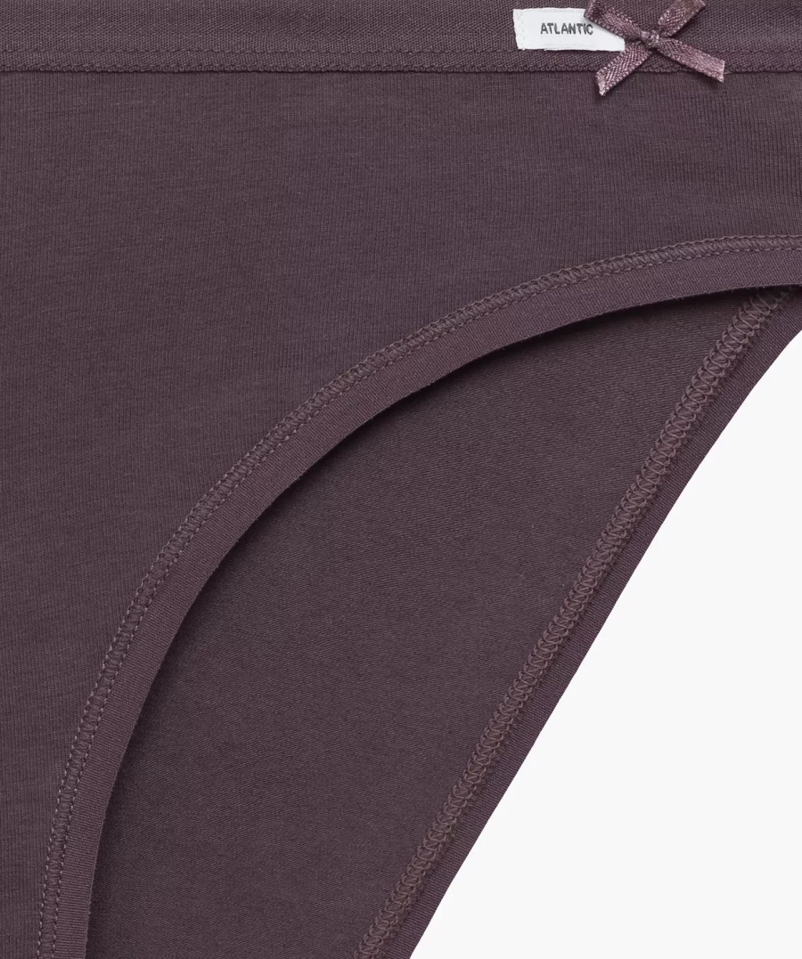 Damen Slips 3-Pack Sport Beige, Lila