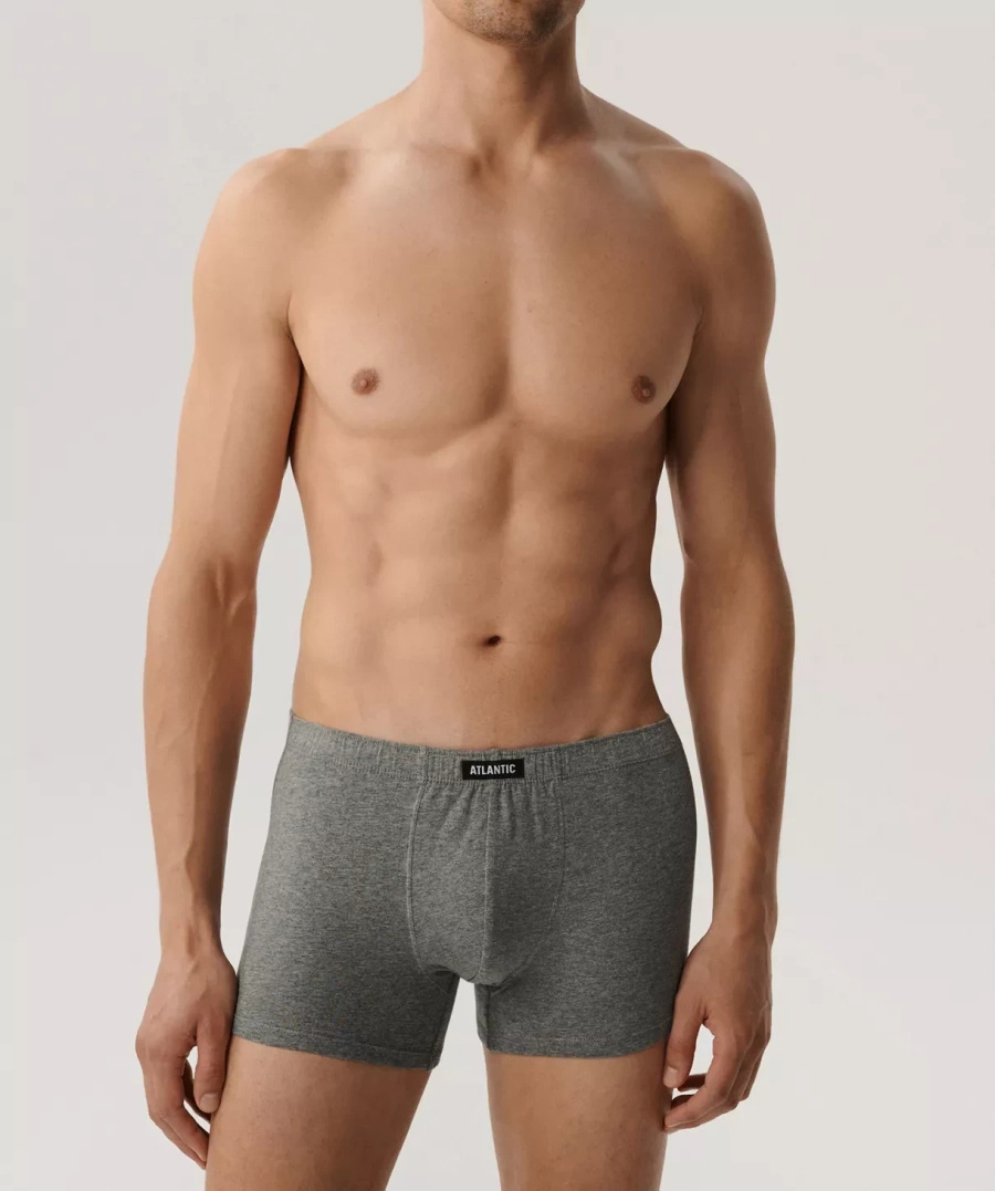 Herren-Boxershorts Serie 3BMH-007 Grau/Schwarz