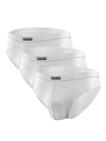 Sesto Senso Herren Slips Set – Komfortable Unterwäsche aus Micromodal, Flache Nähte, Atmungsaktiv, 3er Pack, Weiß, Eleganter Look, Nachhaltig