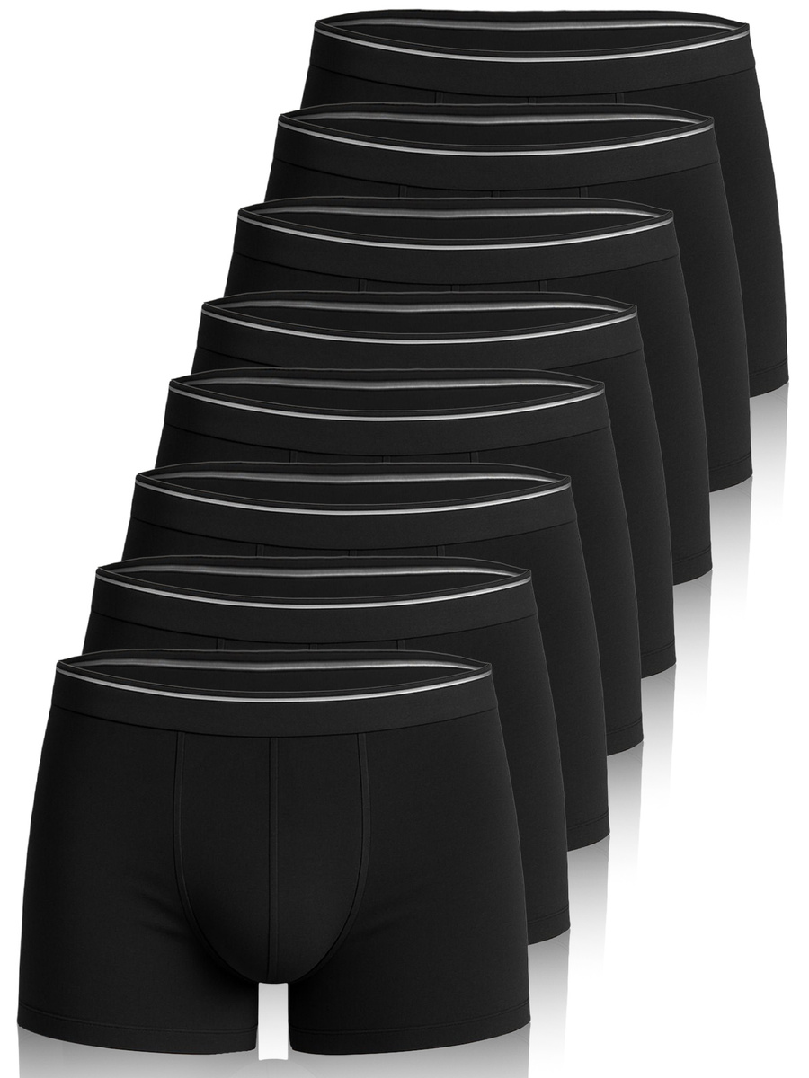 Boxershorts Schwarz 8er Pack