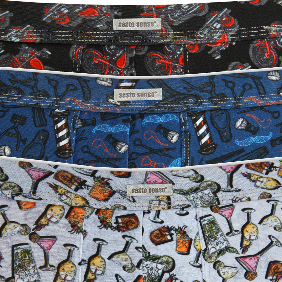 Herren-Boxershorts Funny 09 Mehrfarbig