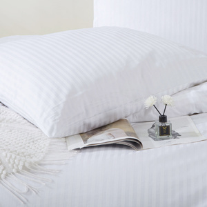 Kissenbezug Damast Weiß