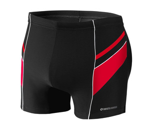 Badeboxer Herrenserie Schwarz