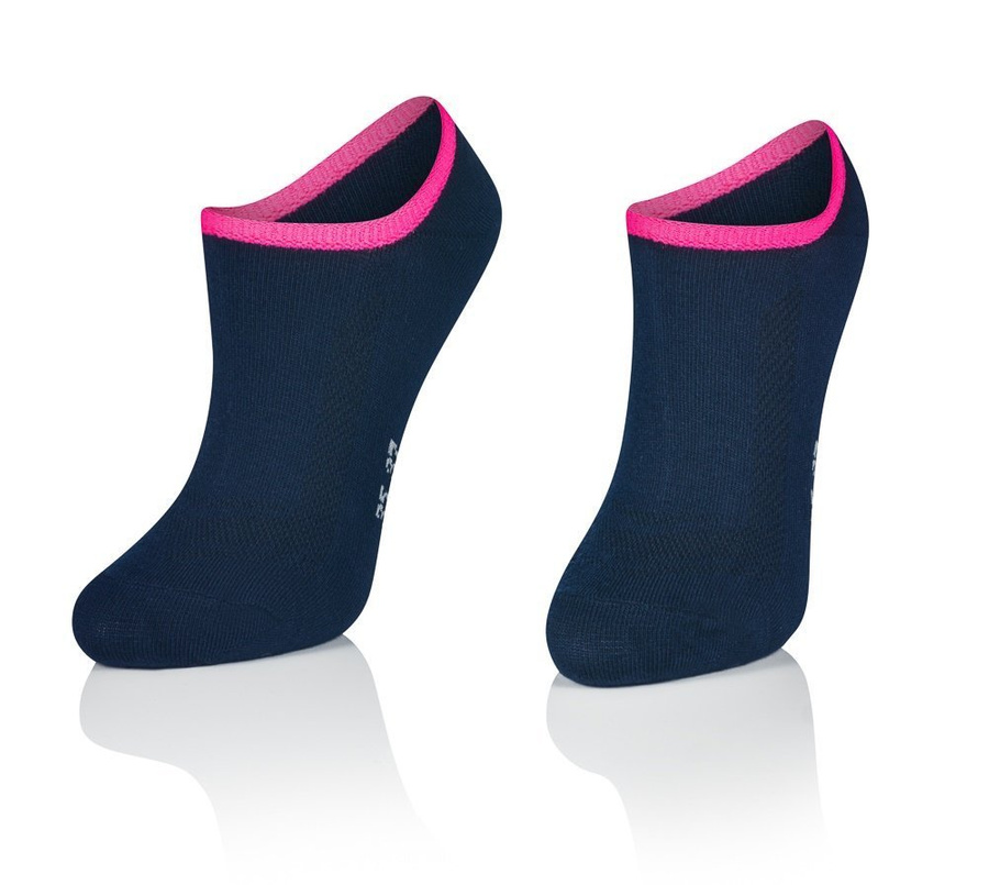 Șosete invizibile damă 1269 Bleumarin și fucsia