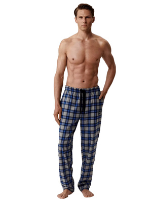Pyjamahose Serie nmb-045 Grau Kariert