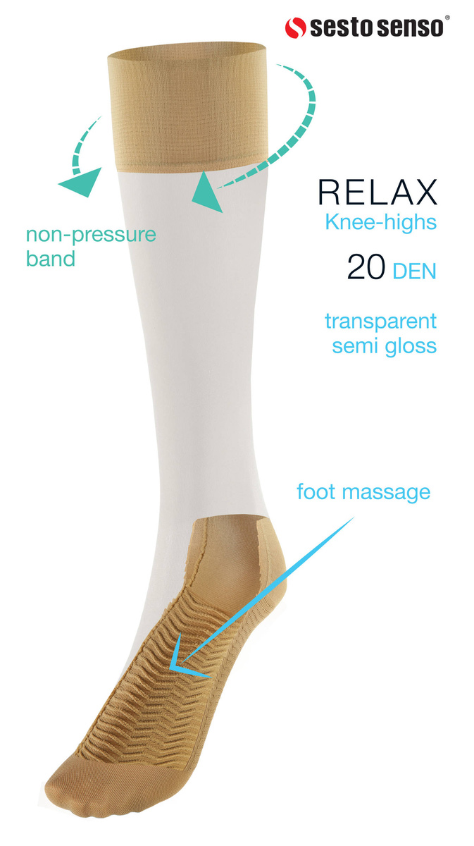 Kniestrümpfe Relax Vision Beige