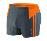 Badeboxer Herren BD384 Grau-Orange