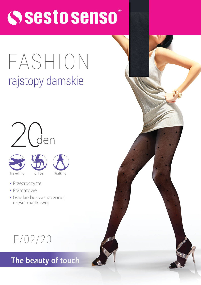 Modische Damenstrumpfhose F/02/20