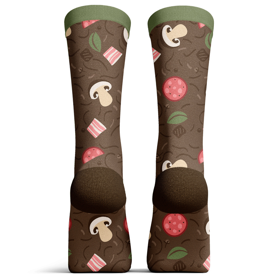 Damen-/Herren-Socken im Geschenkglas Pilzsuppe