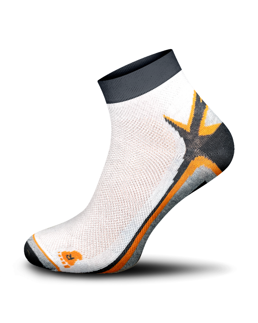 Herrensocken Simply Grau-Orange