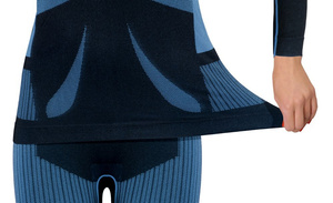 Thermo-T-Shirt Damen Thermo Active Blau