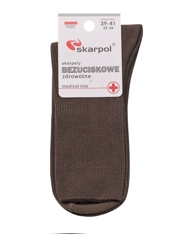 Baumwoll-SOCKEN OHNE DRUCK medizinische Kunst. 02 Skarpol