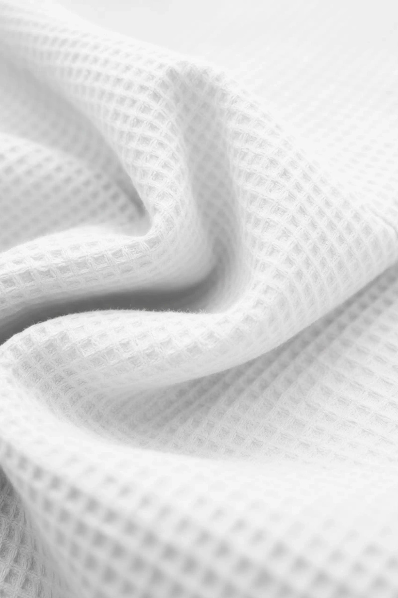 Robe Waffle White with Trim