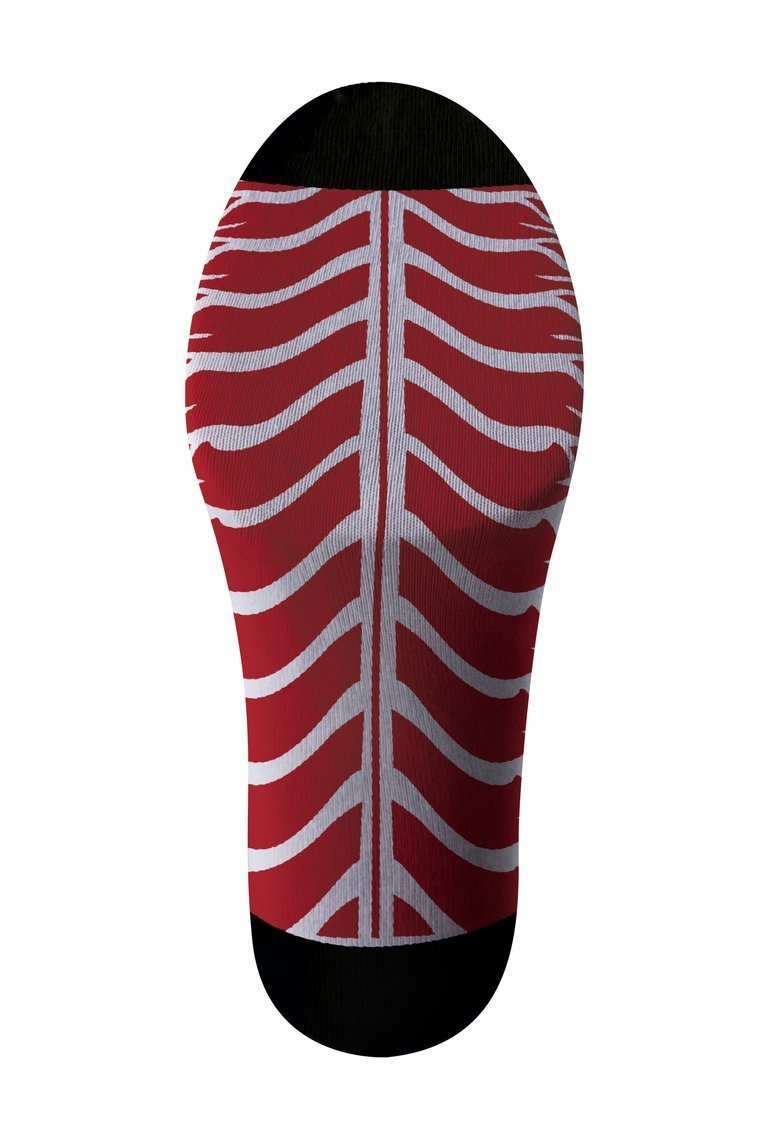 Sesto Senso Herren Sport Kompressionssocken 3/4 – Atmungsaktive Baumwolle, Anatomic Fit, Feuchtigkeitsregulierend, Ideal für Laufen & Sport, Flache Nähte, Komfortbund, Rot