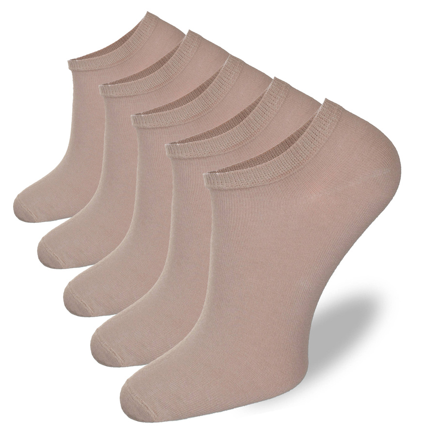 5x Herren Baumwollsocken Glatt