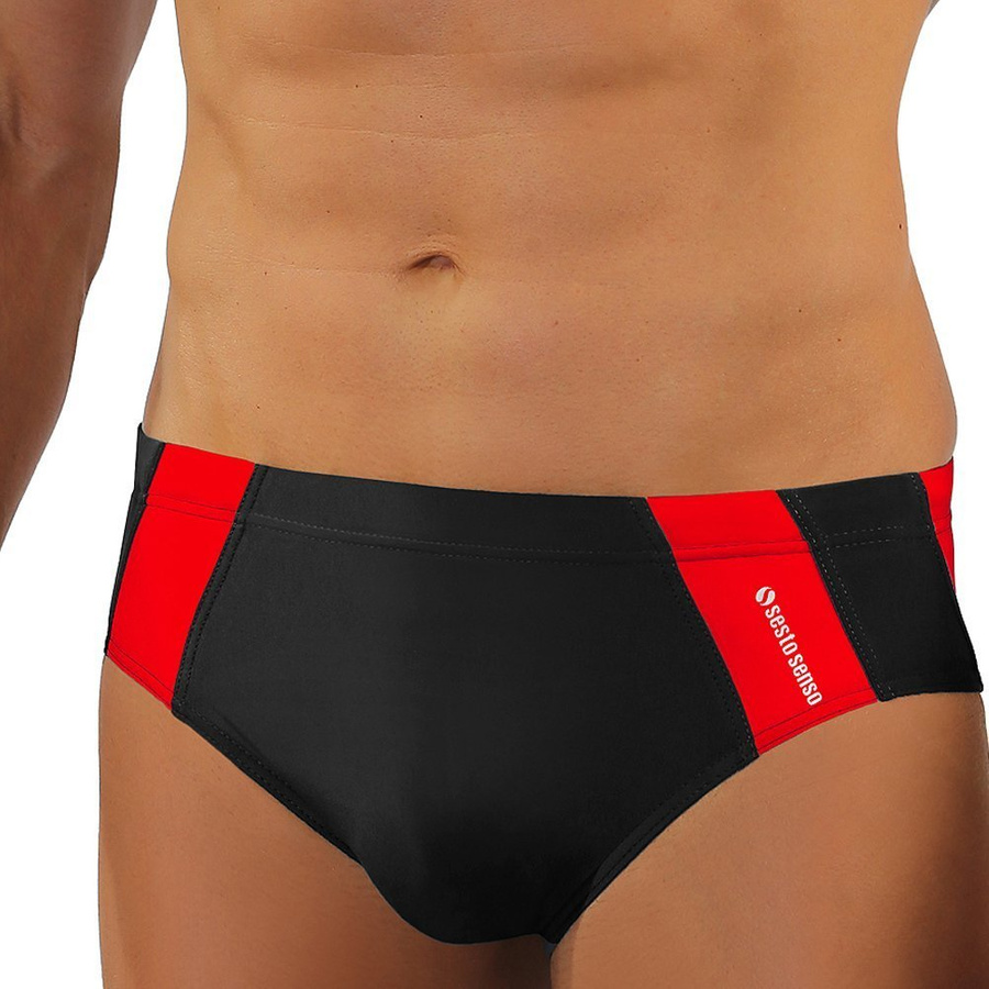 Bade-Slips Herren Serie Schwarz