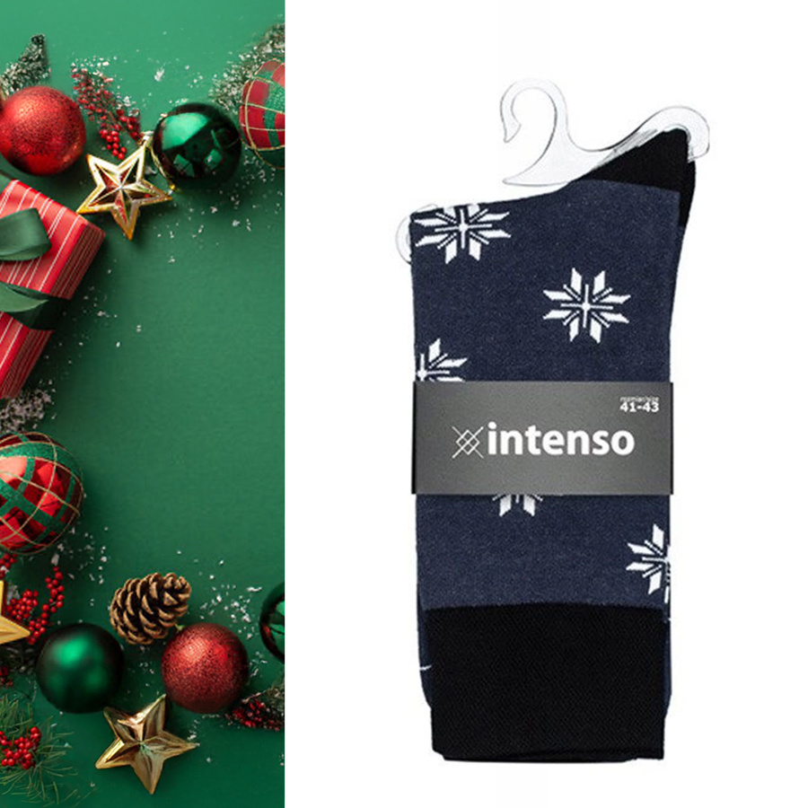 Kolorowe skarpety świąteczne ART. 1887 Intenso