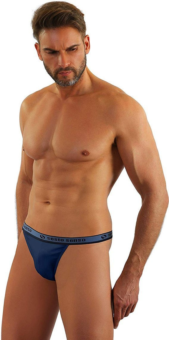 Tanga-Slips SM04 Grau Blau Schwarz