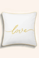 S PILLOWCASE 45*45 LOVE WHITE