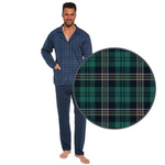Herrenpyjama Serie 114 Blau