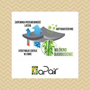 Skarpety bambusowe męskie czarny art.086 Steven