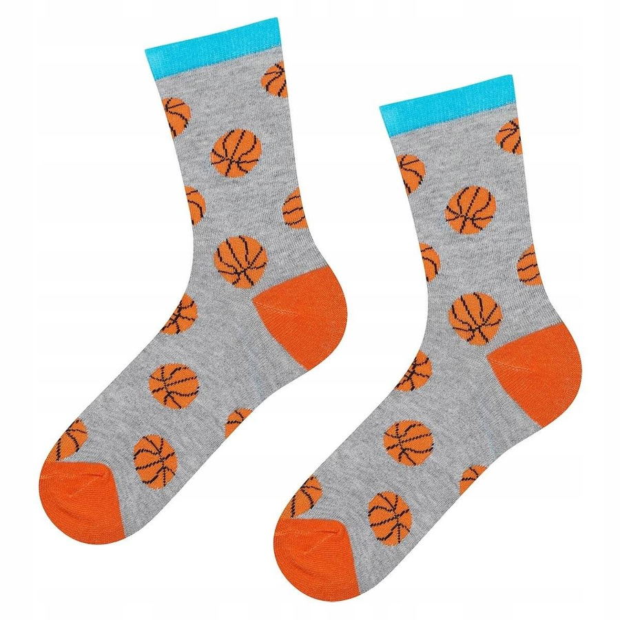 Graue SOXO GOOD STUFF Basketball-Socken für Kinder 