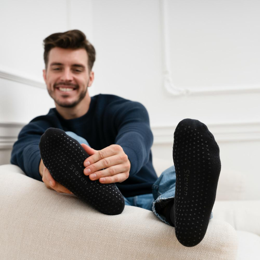 Abs-Frotteesocken, rückenfreie Kunst. 013 RM01 schwarz