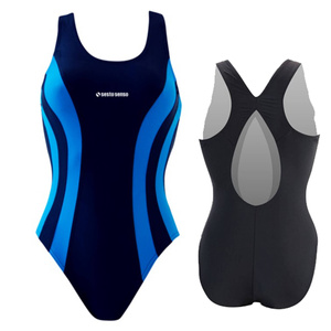 Einteiliger Badeanzug P186 Blau