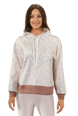 Damen Sweatshirt Mono Rosa