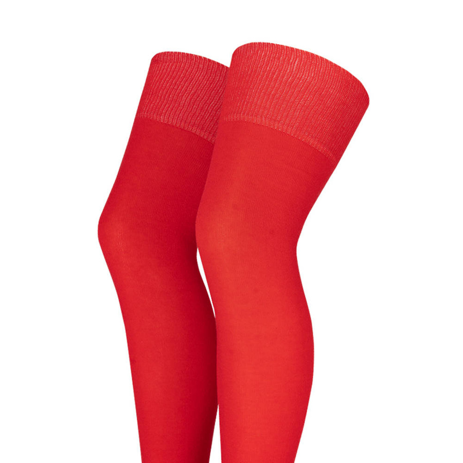 socken aus blickdichter Baumwolle für Damen rot ELTOM