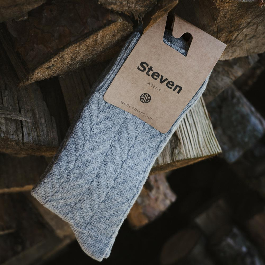 Socken Serie 093 Hahnentritt Grau