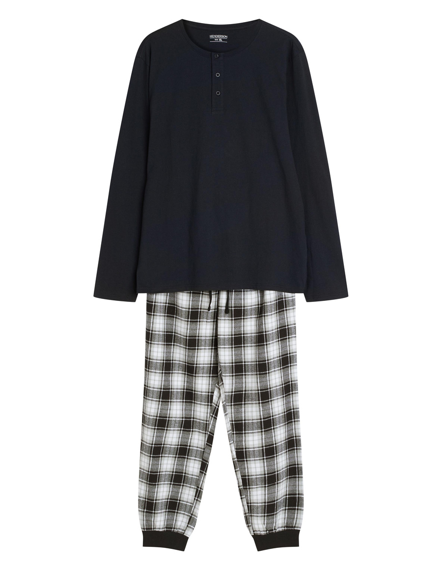 Men's Noir Cotton Pajamas