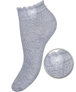 Damen-Socken Serie 115 Hellmeliert Grau
