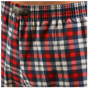 Pijama bărbătească Waldi lungă Albastru/Roșu/Bej