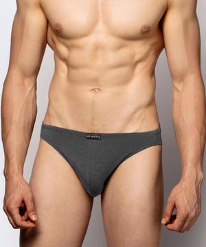 2 X Slipy Męskie Mini Czarne Bawełna Pima Bielizna Atlantic Basic
