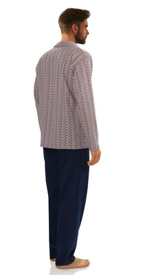 Schlafanzug Herren Serie Blau