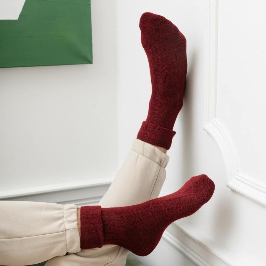 Socken 50% Alpaka Wolle Kunst. 044